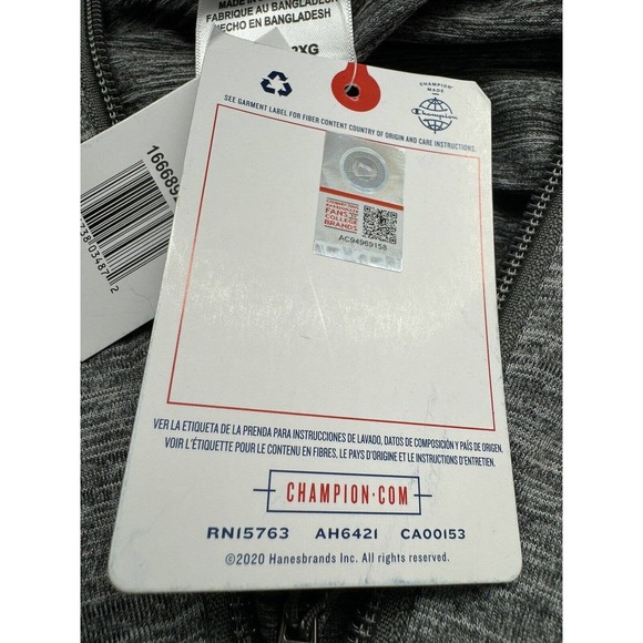 Oregon State University Beavers Champion 1/4 Zip XXL Heather Gray Pullover NWT - Picture 9 of 9